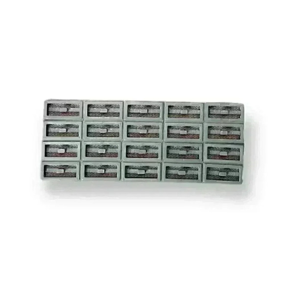 Lego 2412 2412b Dark Bluish Gray Tile Grille 1 x 2 Bottom Groove Lip (Lot of 20) - Picture 2 of 3
